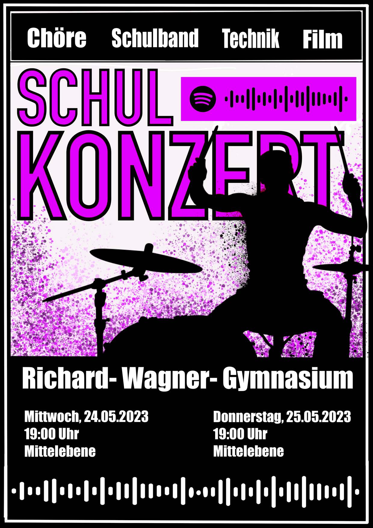 Plakat Schulkonzert 2023